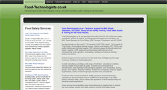 Desktop Screenshot of food-technologists.co.uk